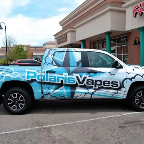 Custom truck wrap
